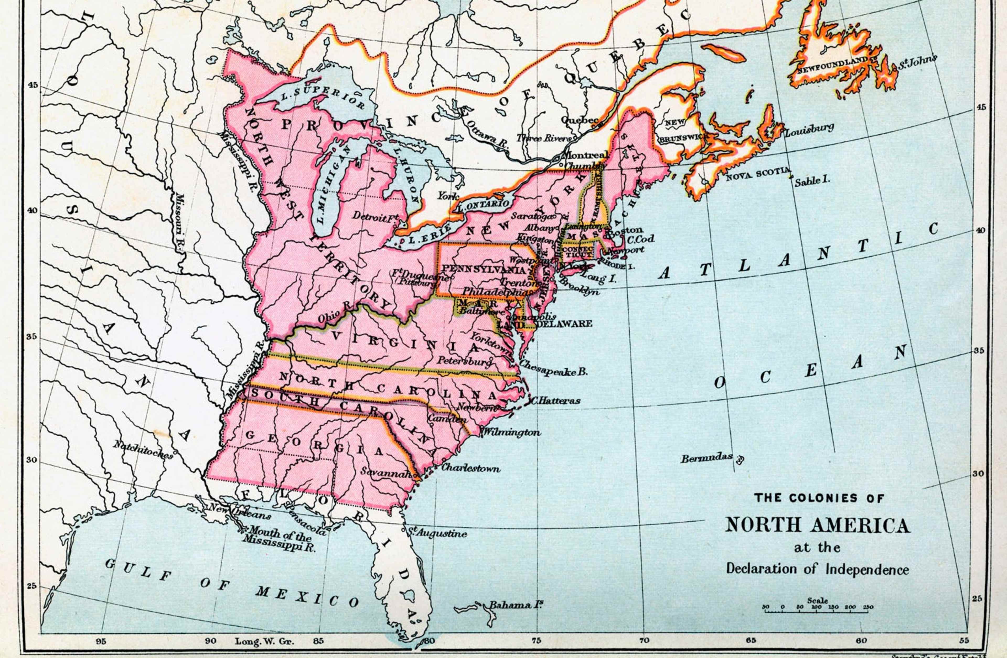 The 13 Colonies: Map, Original States & Facts | HISTORY 3