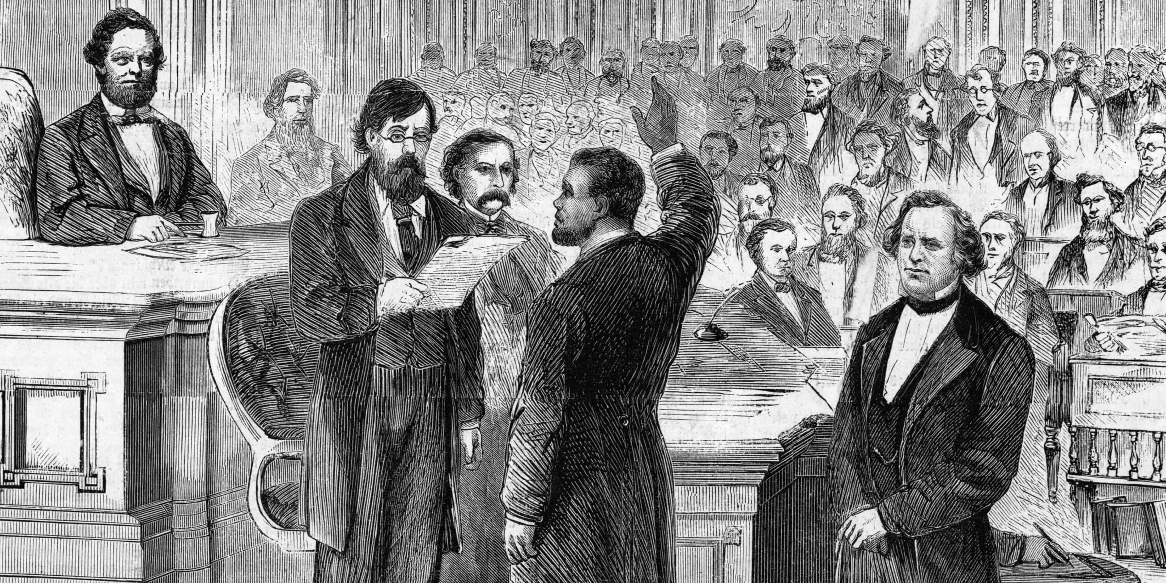 The First Black Man Elected to Congress Was Nearly Blocked From Taking His Seat The First Black Man Elected to Congress Was Nearly Blocked From Taking His Seat